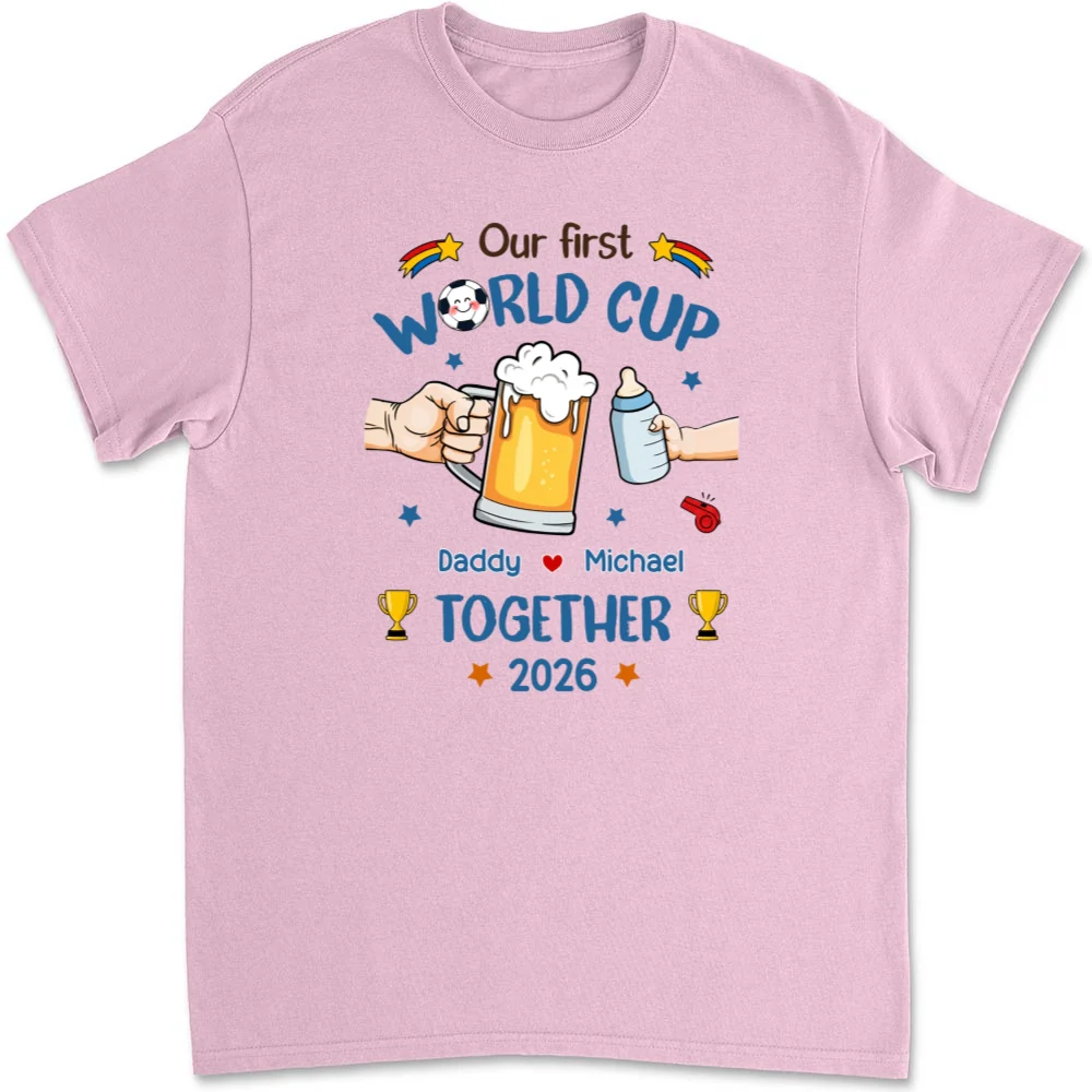 Our First World Cup Cheer - Personalized Custom T-shirt And Onesie - Image 12