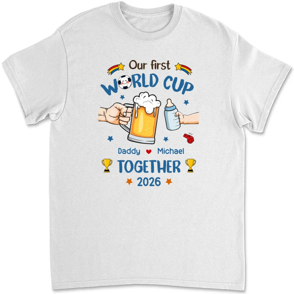 Our First World Cup Cheer - Personalized Custom T-shirt And Onesie - Image 9