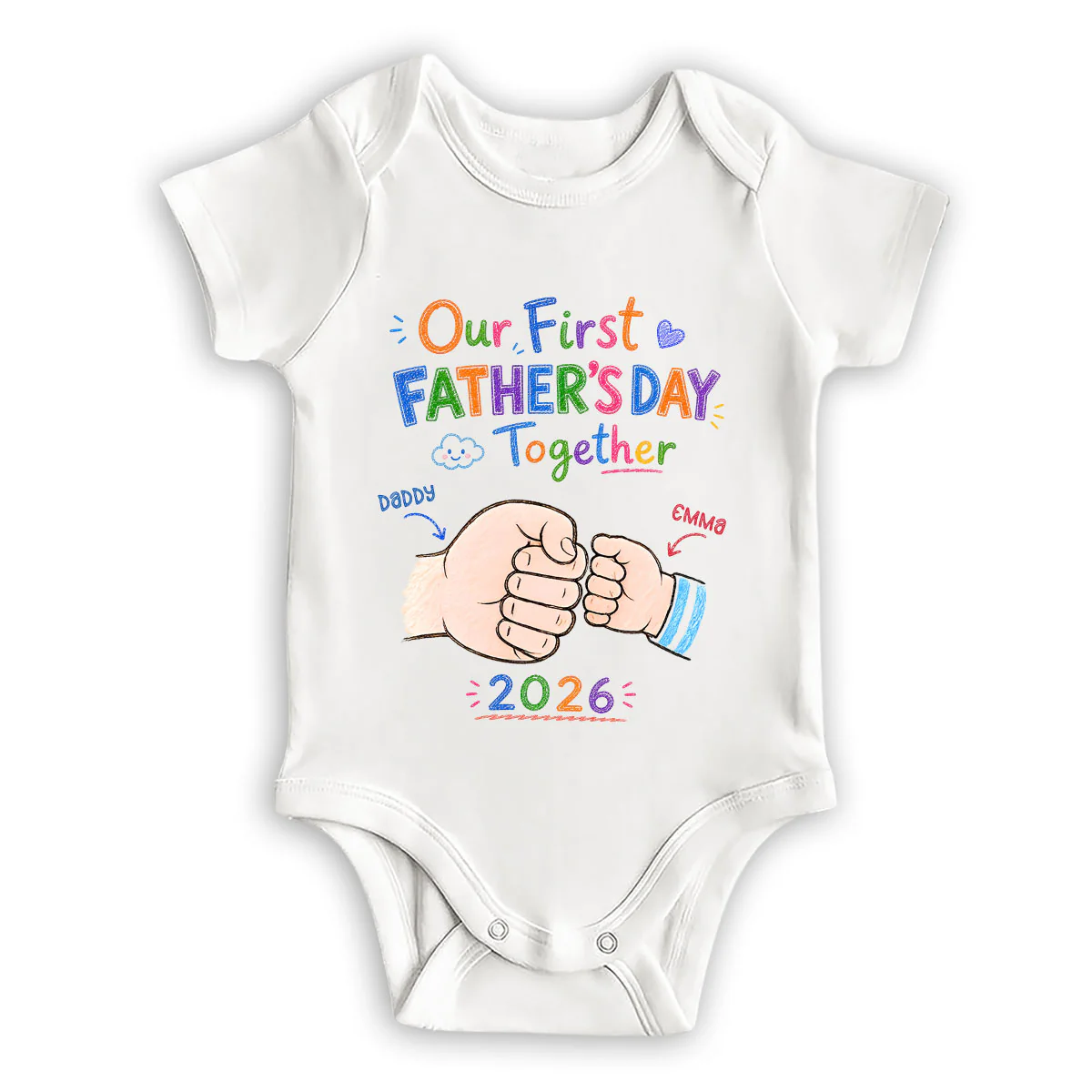 Our First Year - Personalized Custom Baby Onesie