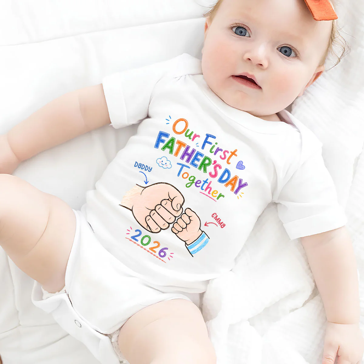 Our First Year - Personalized Custom Baby Onesie - Image 4