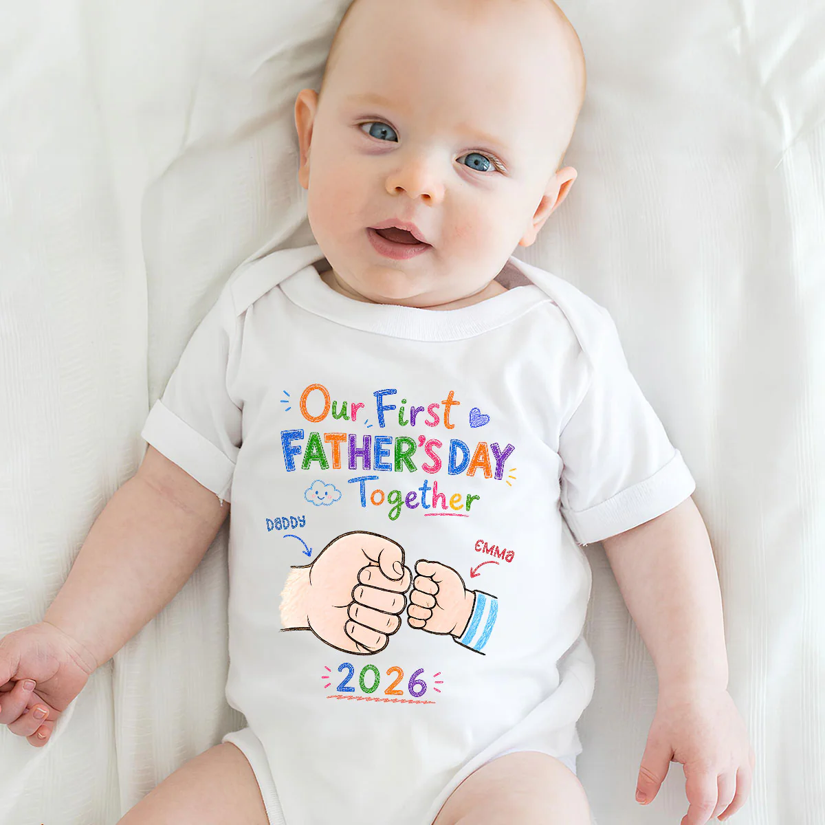 Our First Year - Personalized Custom Baby Onesie - Image 6
