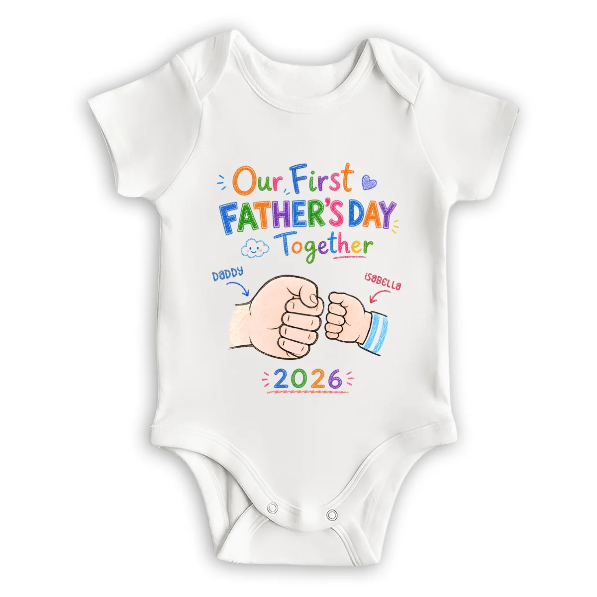 Our First Year - Personalized Custom Baby Onesie - Image 8