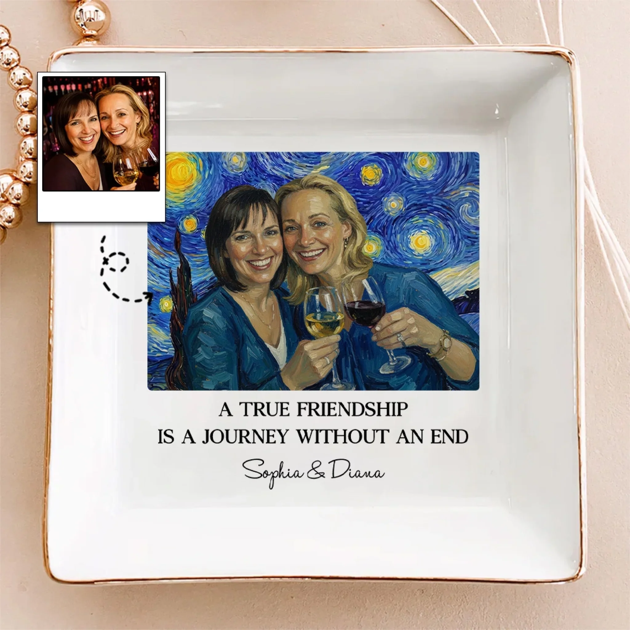 Our Journey - Personalized Custom Jewelry Dish