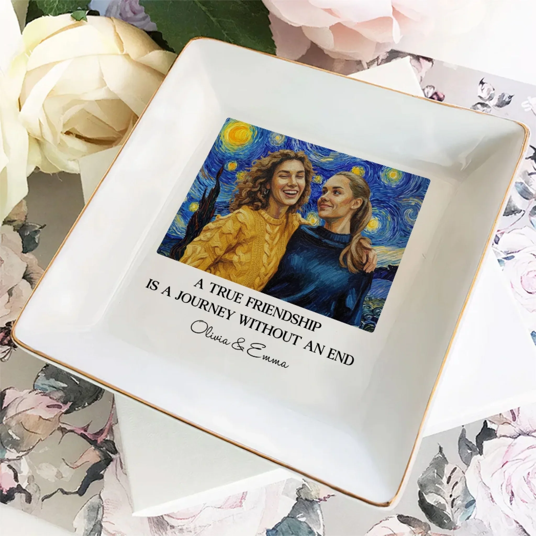 Our Journey - Personalized Custom Jewelry Dish - Image 2