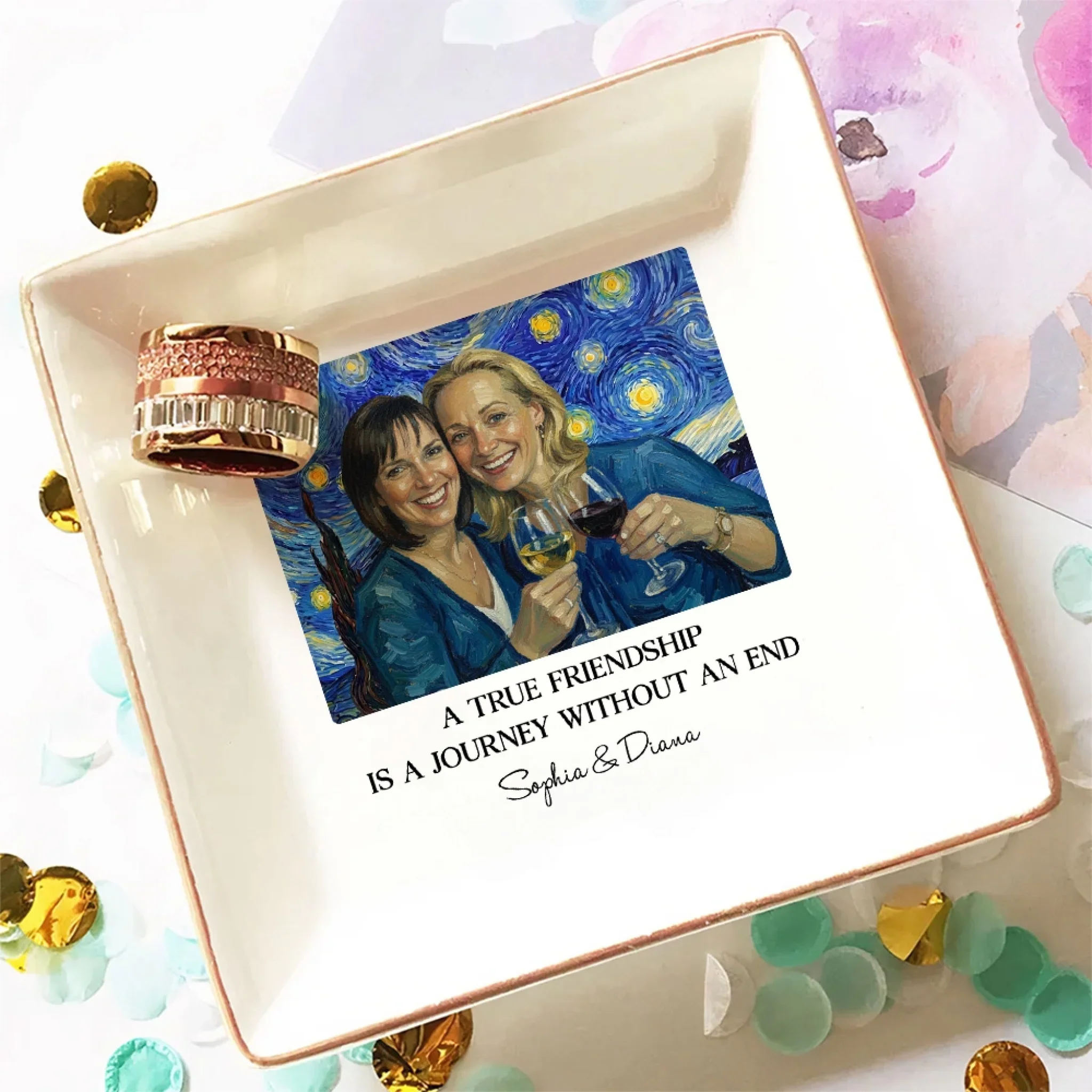 Our Journey - Personalized Custom Jewelry Dish - Image 3