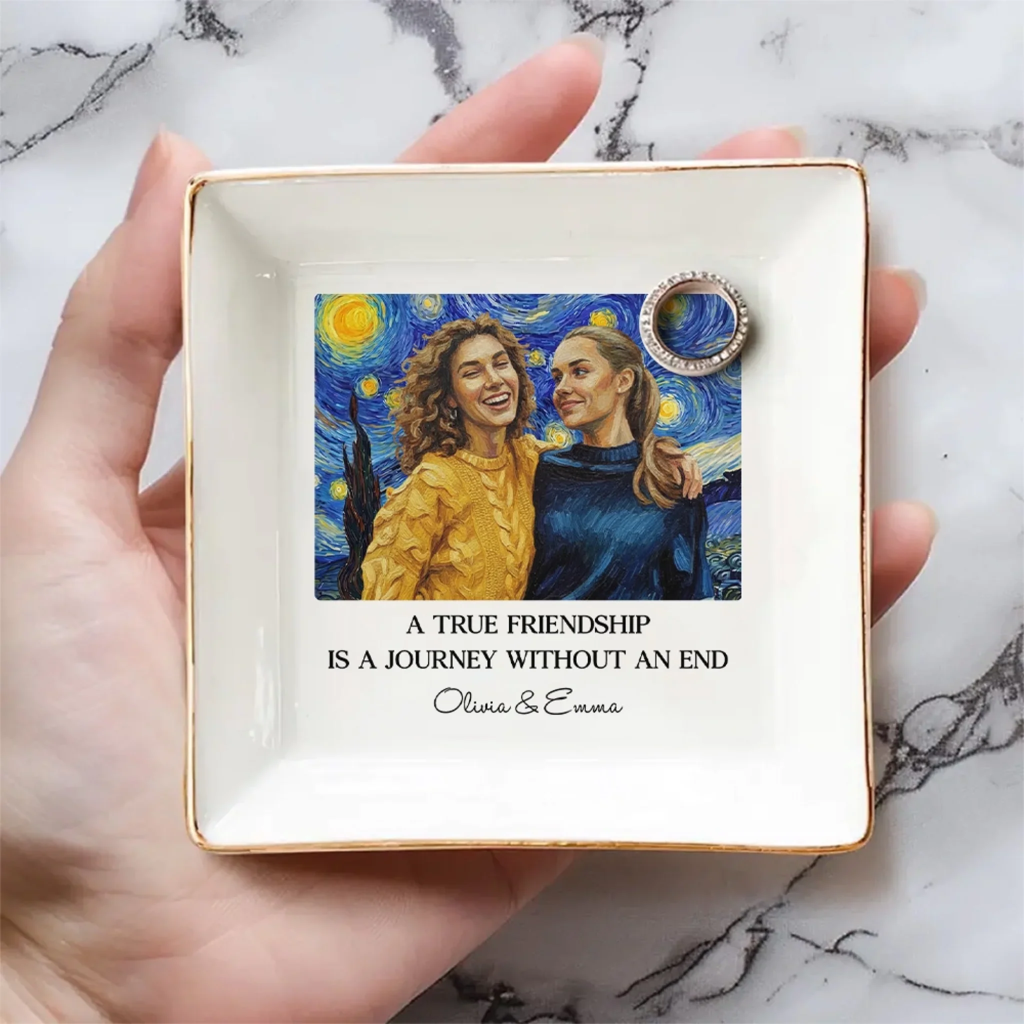 Our Journey - Personalized Custom Jewelry Dish - Image 4