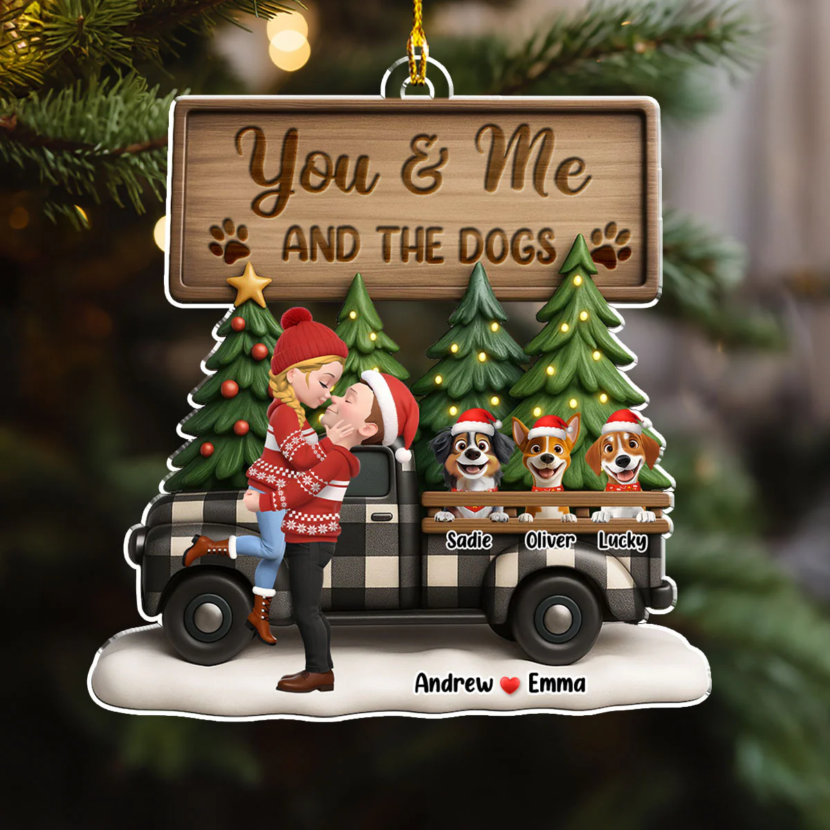 Our Little Family - Personalized Custom Acrylic Ornament