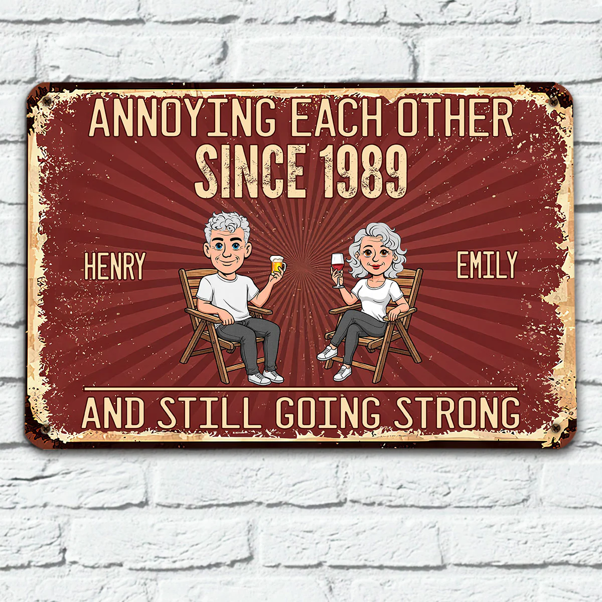 Our Love Forever - Personalized Custom Metal Sign - Image 2