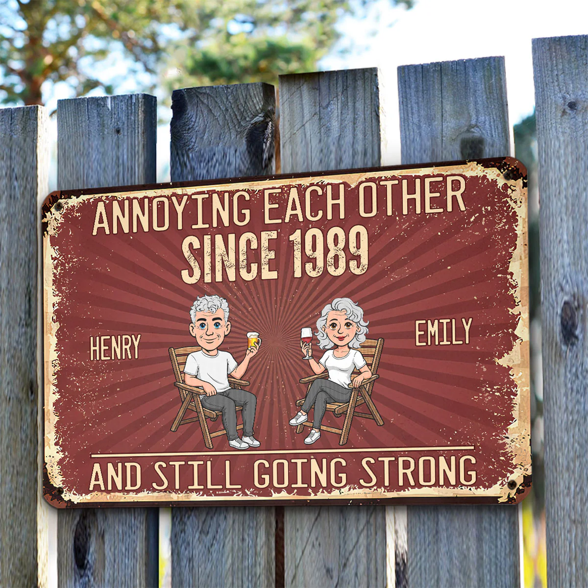 Our Love Forever - Personalized Custom Metal Sign - Image 4