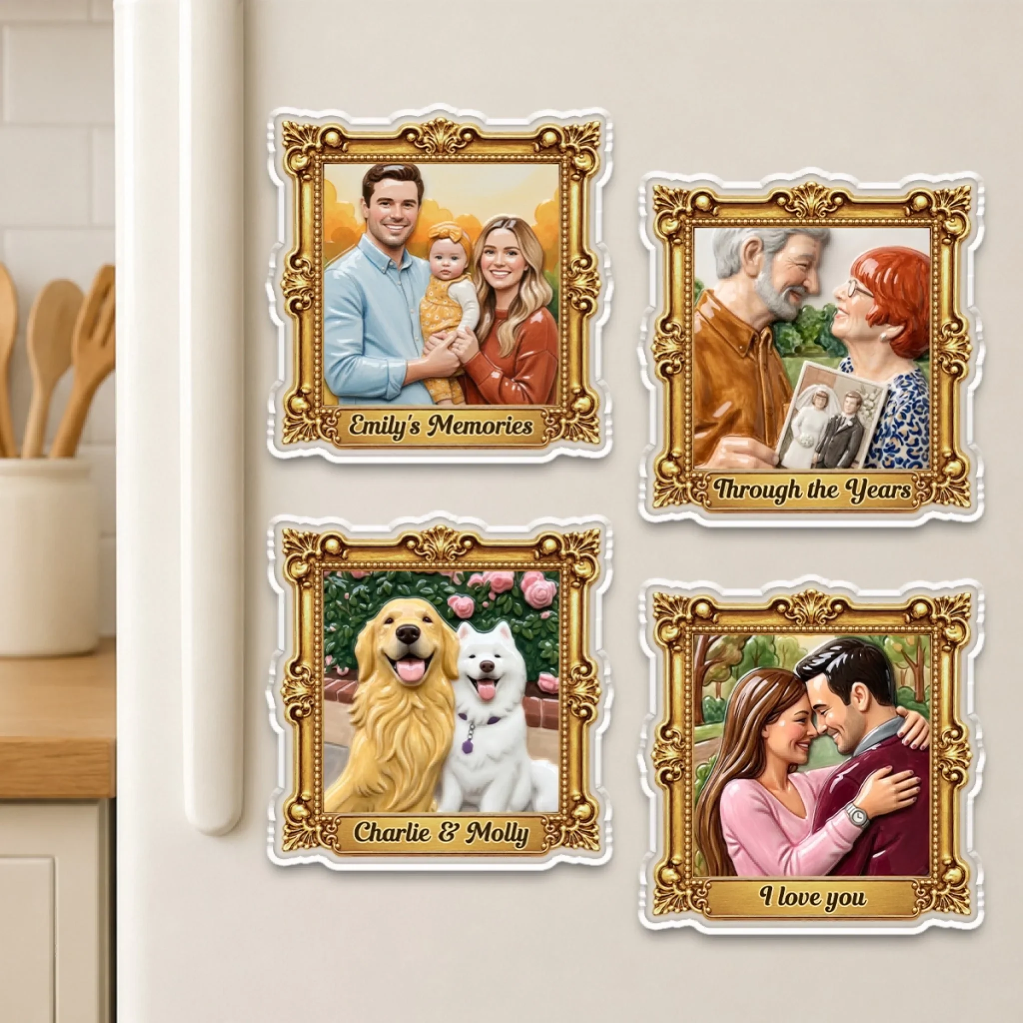 Our Memories - Personalized Custom Acrylic Fridge Magnet