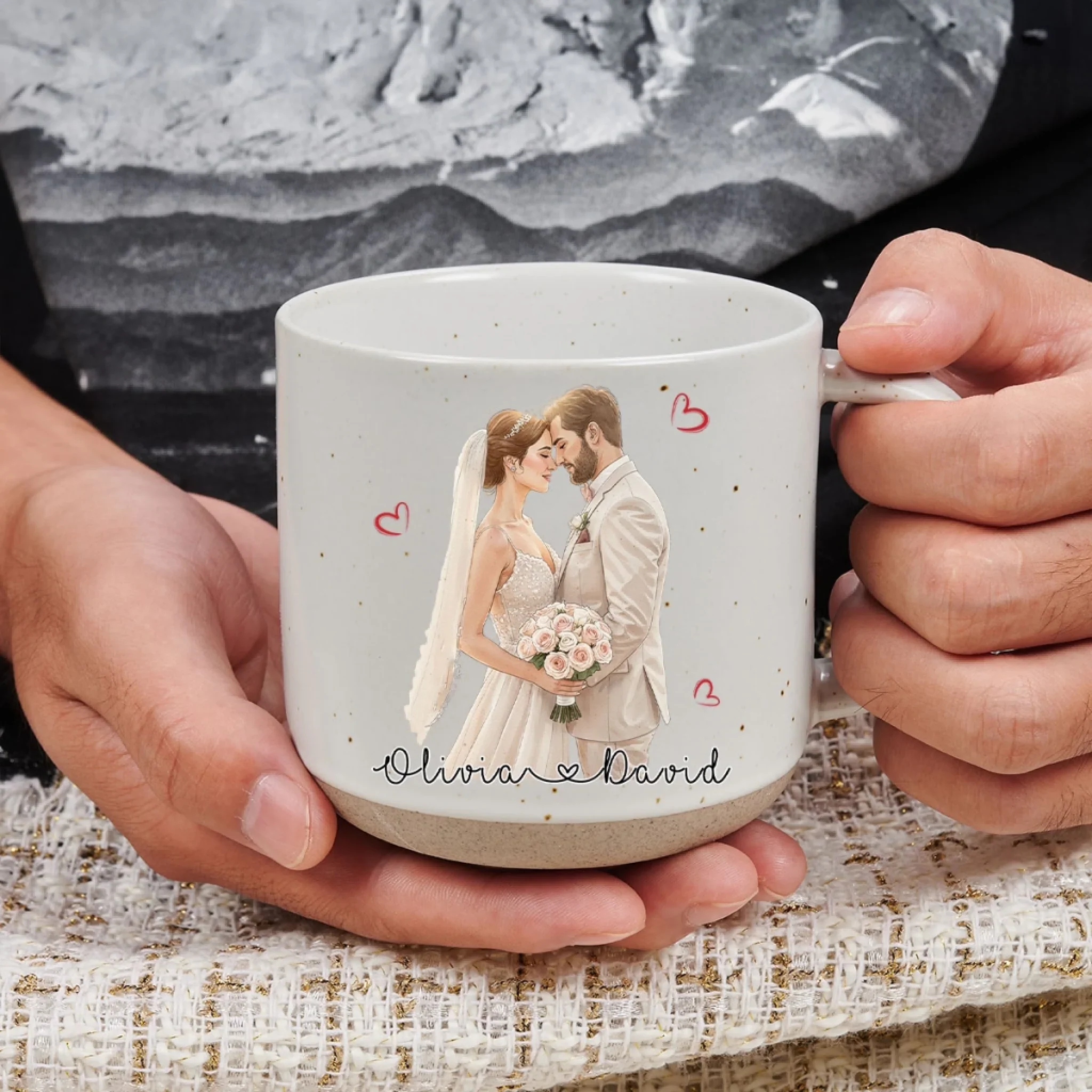 Our Story Began - Personalized Custom Pottery Mug - Image 2
