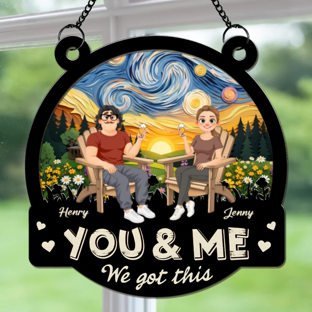 Our Story Keeps Going - Personalized Custom Suncatcher - Image 6