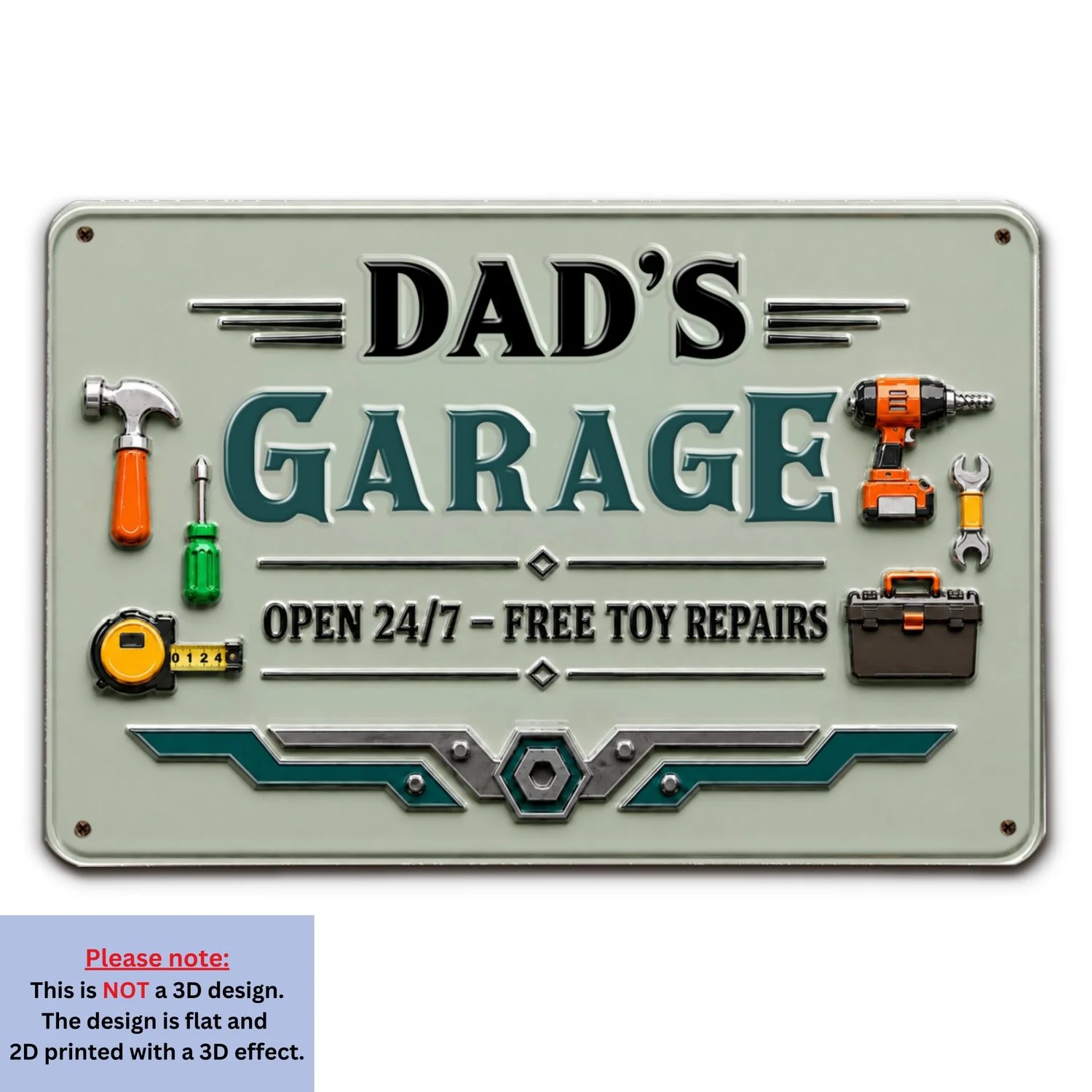 Papa Garage - Personalized Custom Metal Sign - Image 7