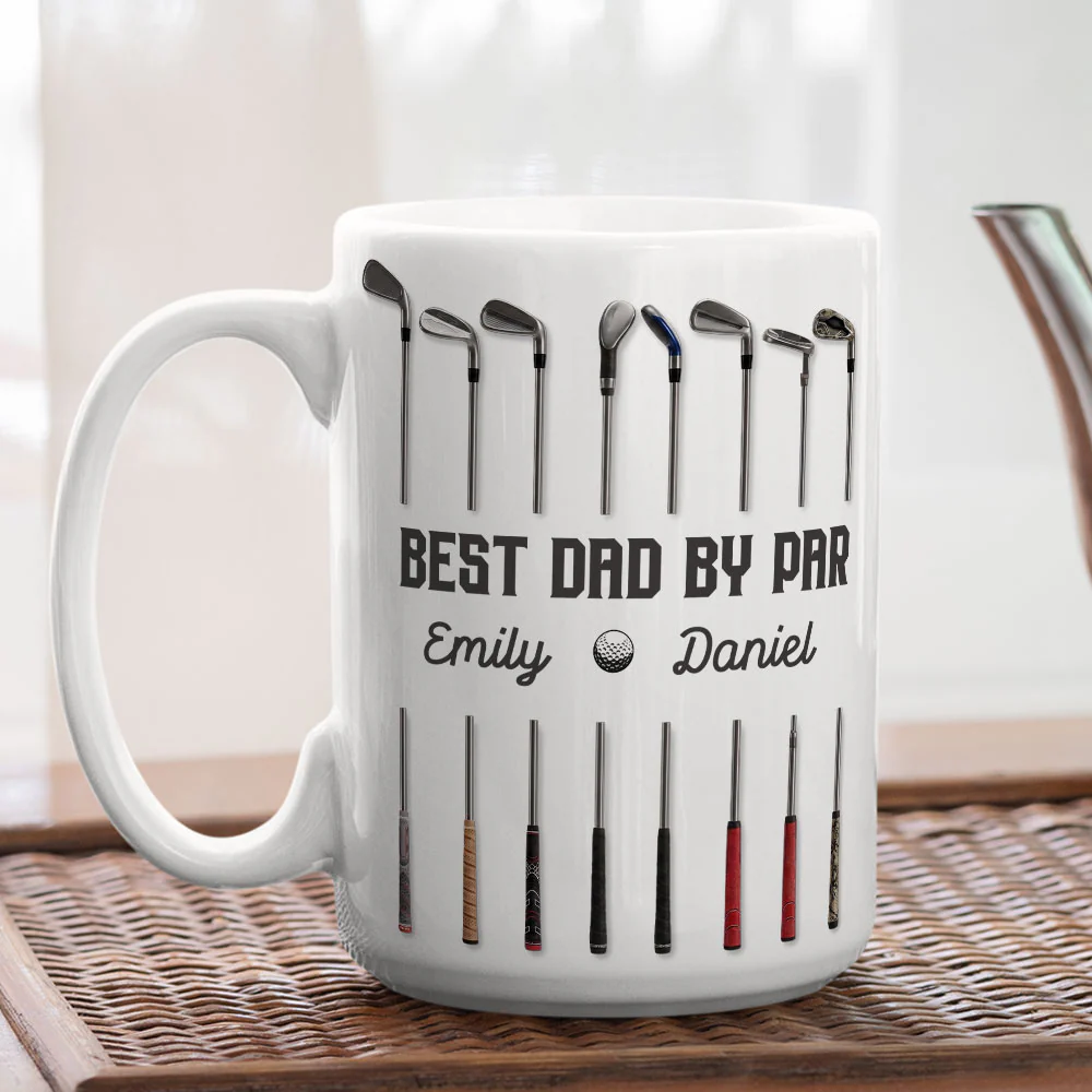 Par Fect Dad - Personalized Custom Coffee Mug - Image 4