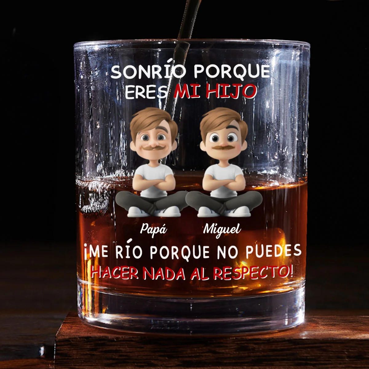Para mi hijo – Vaso de whisky personalizado - Image 7