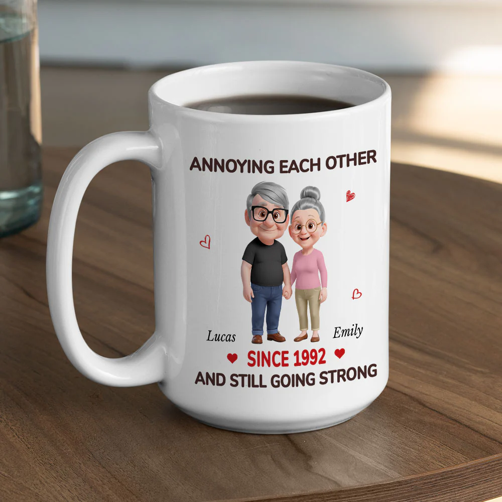 Partners In Annoyance - Personalized Custom Coffee Mug - Image 5