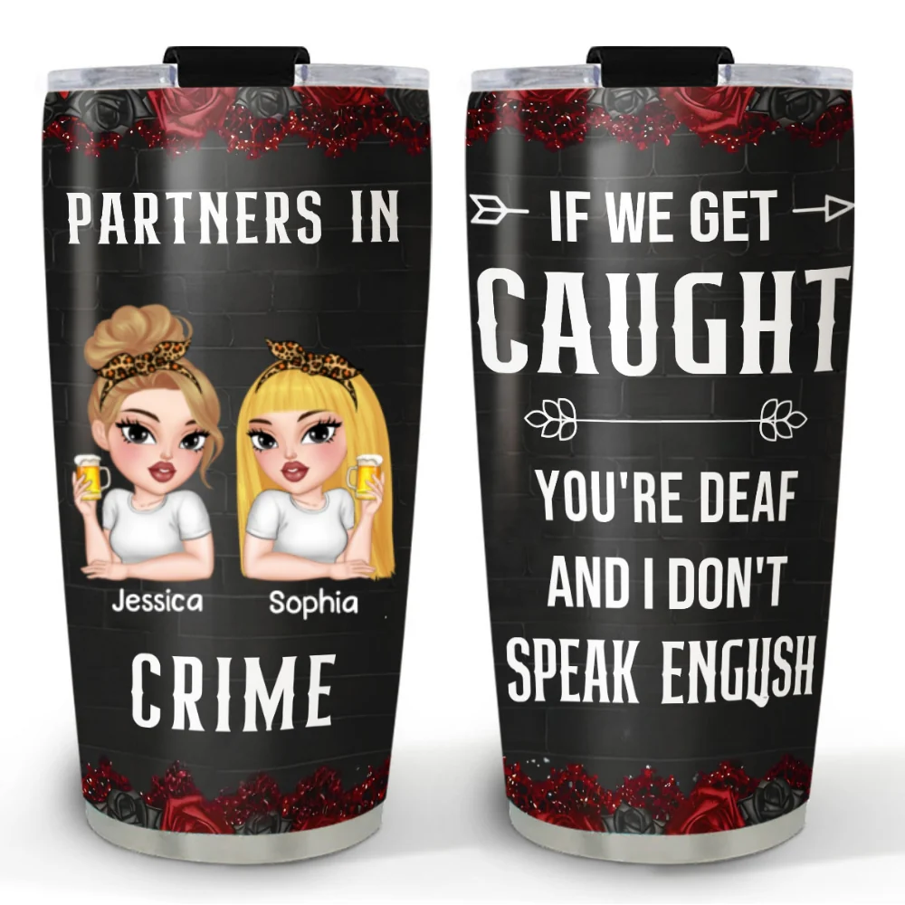 Partners In Crime - Personalized Custom Tumbler - Image 7