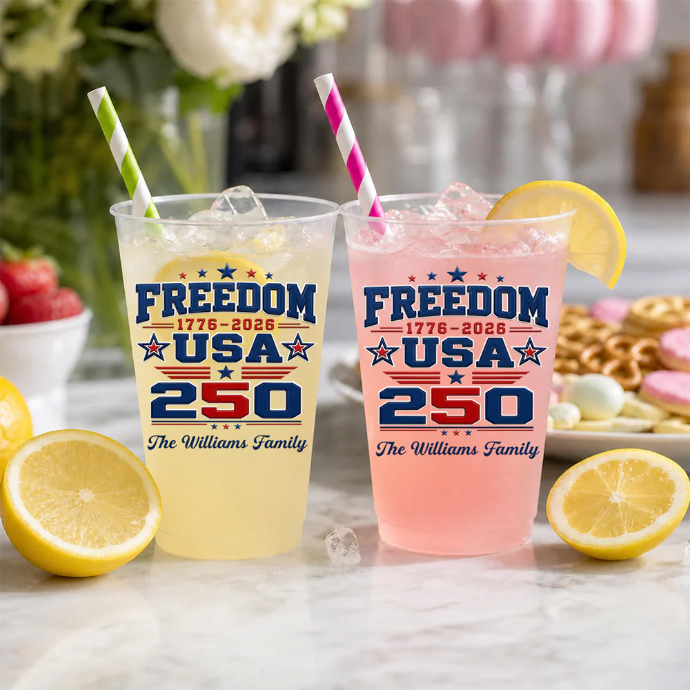 Party Like Its 1776 - Personalized Custom Frosted Cup - Image 4