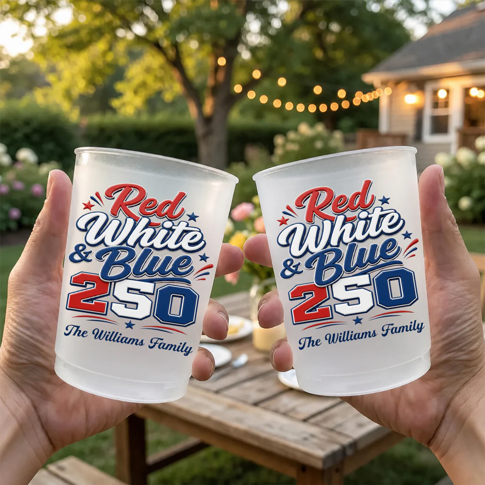 Party Like Its 1776 - Personalized Custom Frosted Cup - Image 5