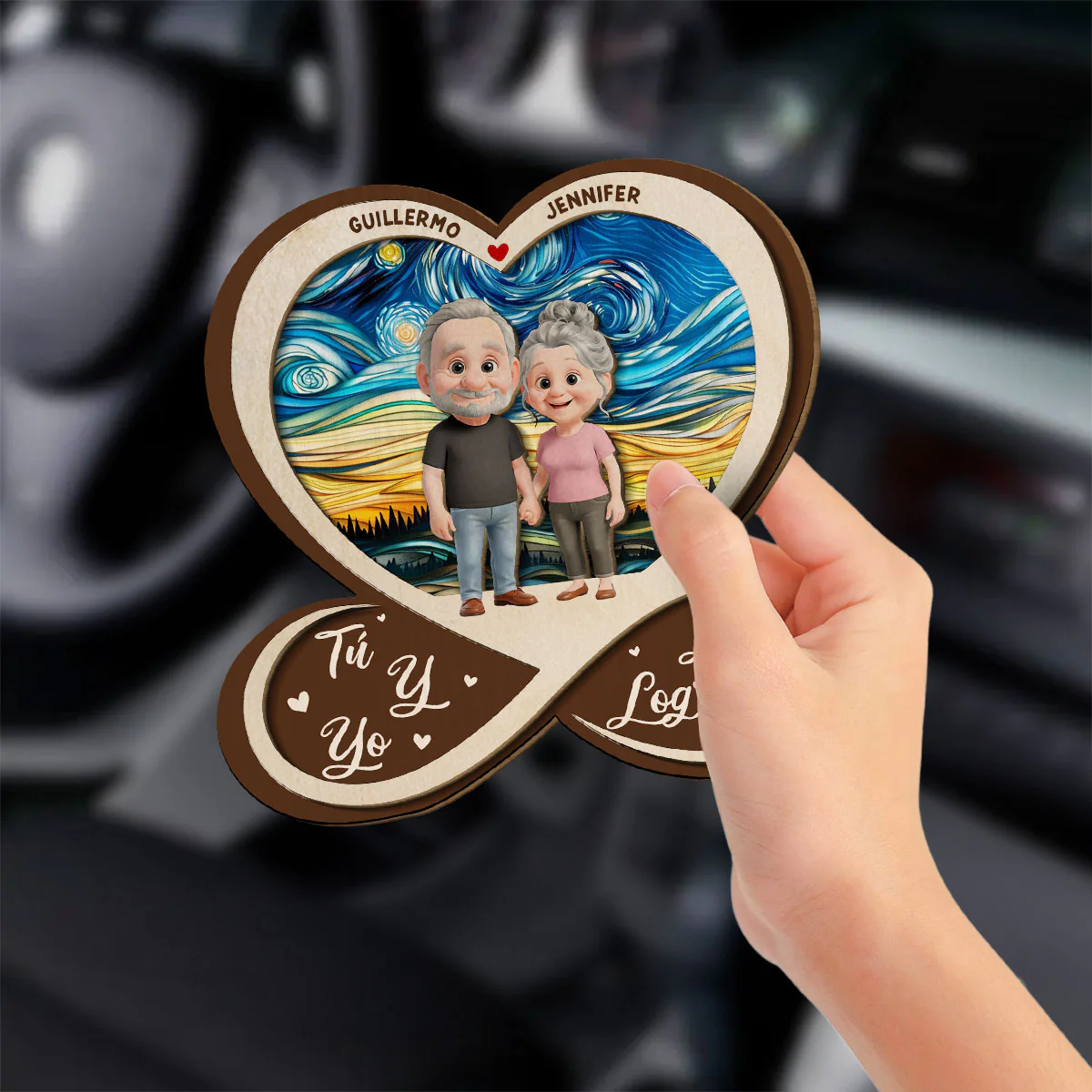 Pase Lo Que Pase Te Amo - Clip Personalizado Para El Parasol Del Coche - Image 2