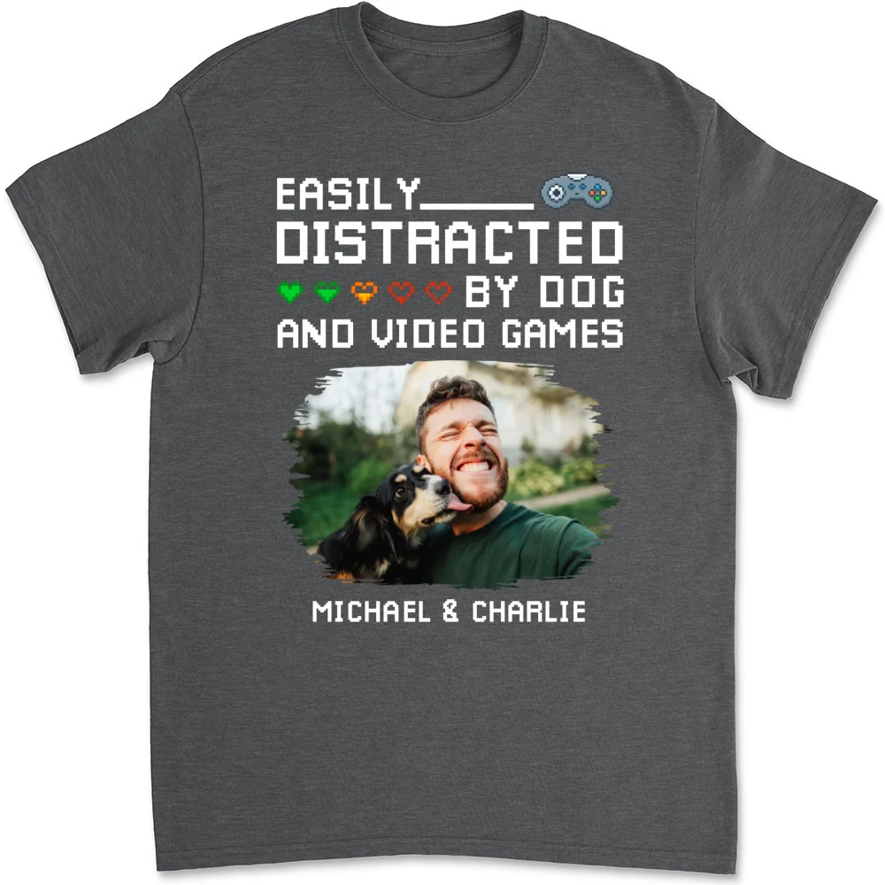 Pause Game Pet Dog Photo - Personalized Custom Shirt - Image 7