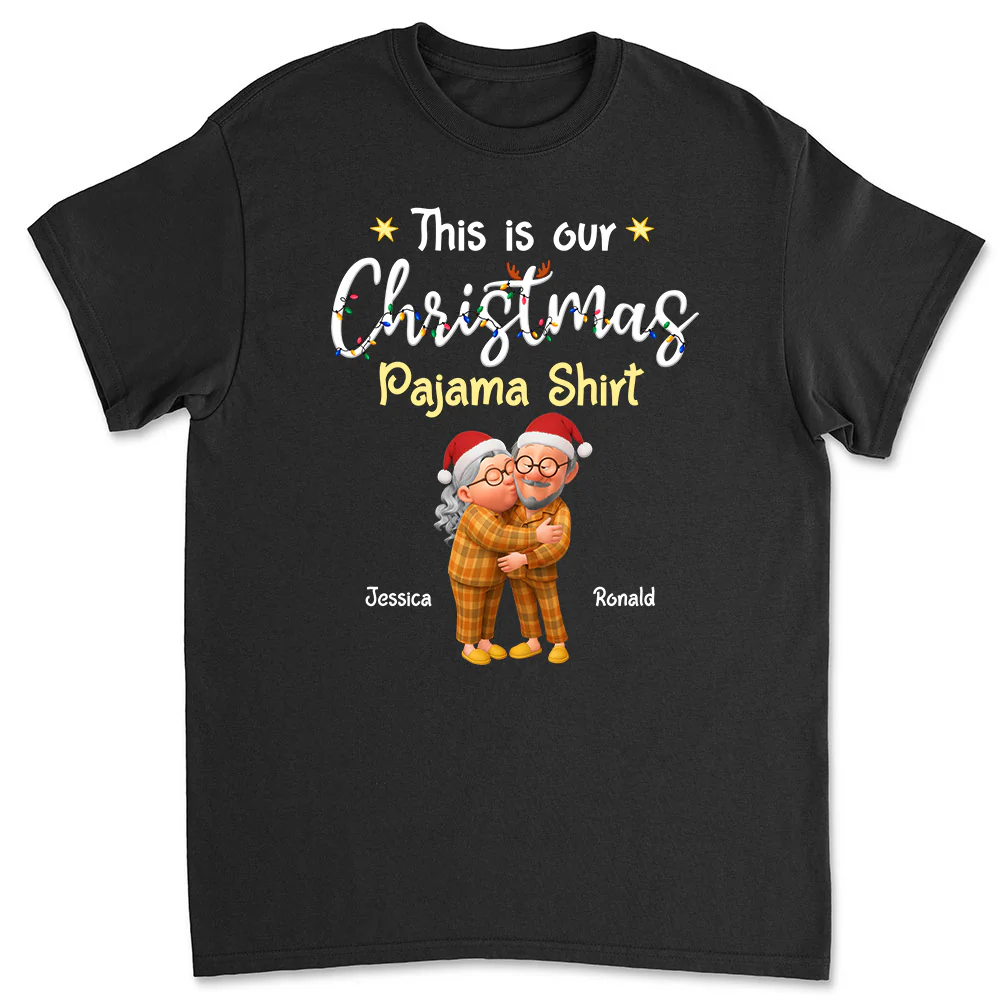 Pawjama Shirt Ver Couple Cartoon - Personalized Custom Shirt