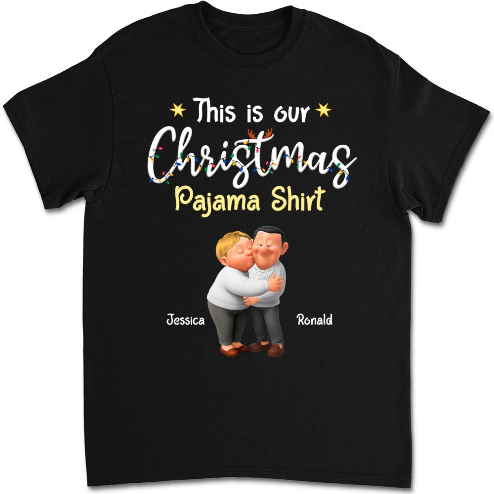 Pawjama Shirt Ver Couple Cartoon - Personalized Custom Shirt - Image 8