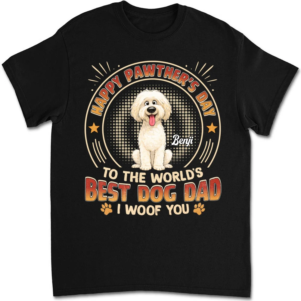 Pawther Day With Dog Dad - Personalized Custom Shirt - Image 6