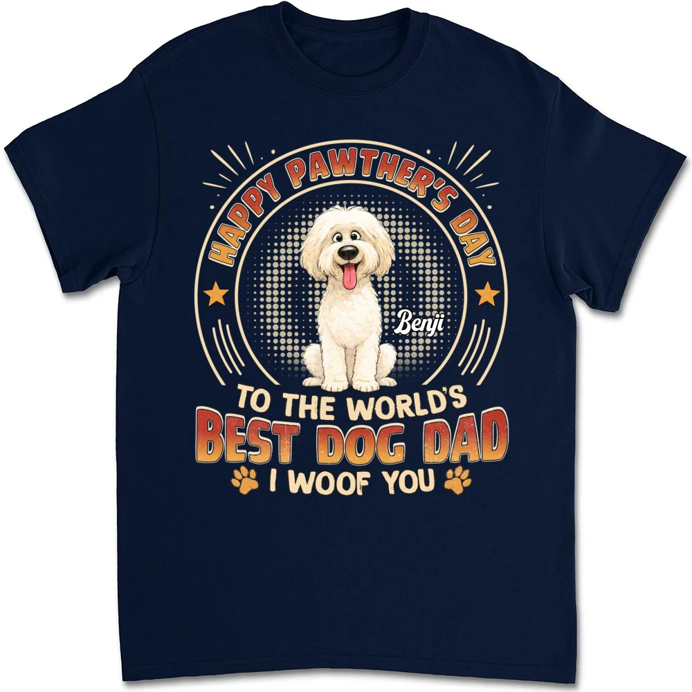 Pawther Day With Dog Dad - Personalized Custom Shirt - Image 9