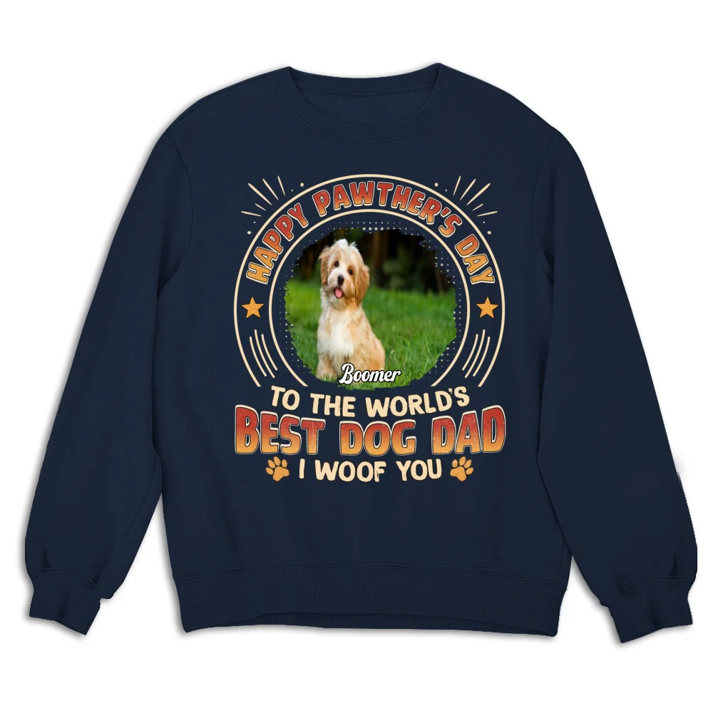 Pawther Day With Dog Dad Photo - Personalized Custom Shirt - Image 14