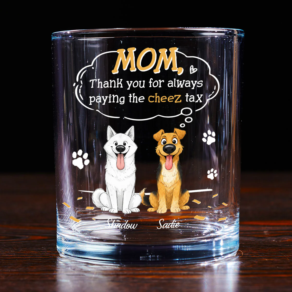 Paying It All - Personalized Custom Whiskey Glass - Image 3