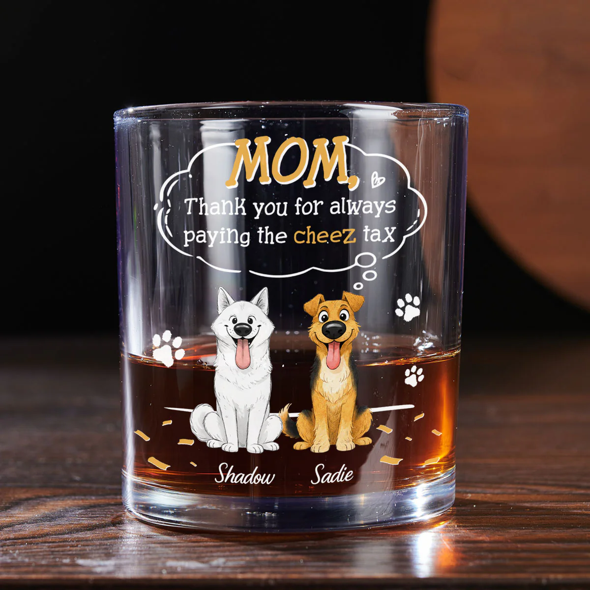 Paying It All - Personalized Custom Whiskey Glass - Image 4