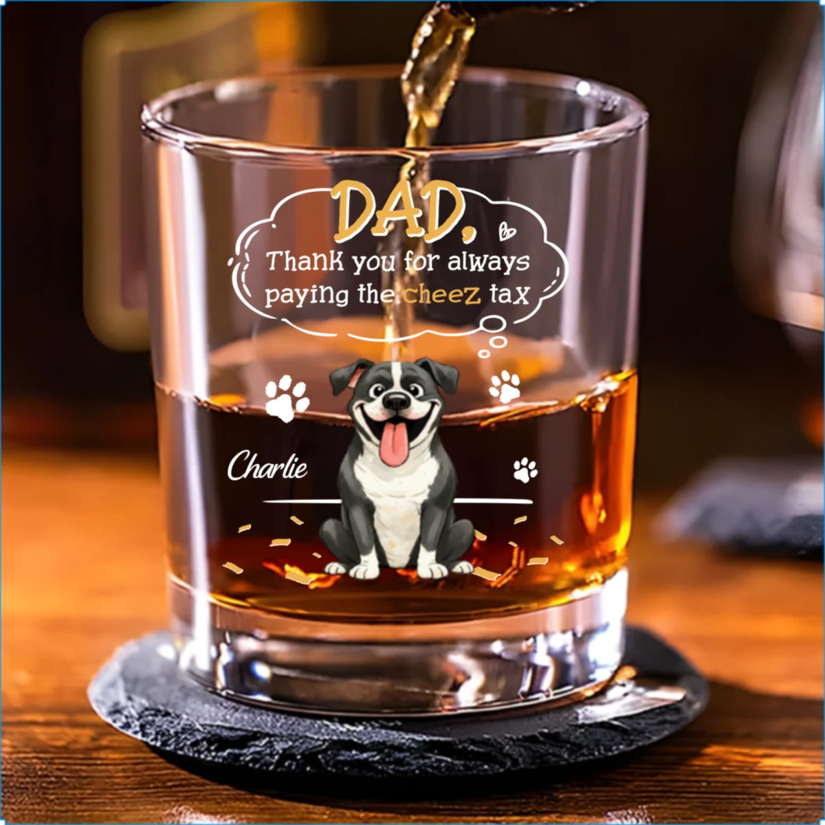 Paying It All - Personalized Custom Whiskey Glass - Image 7