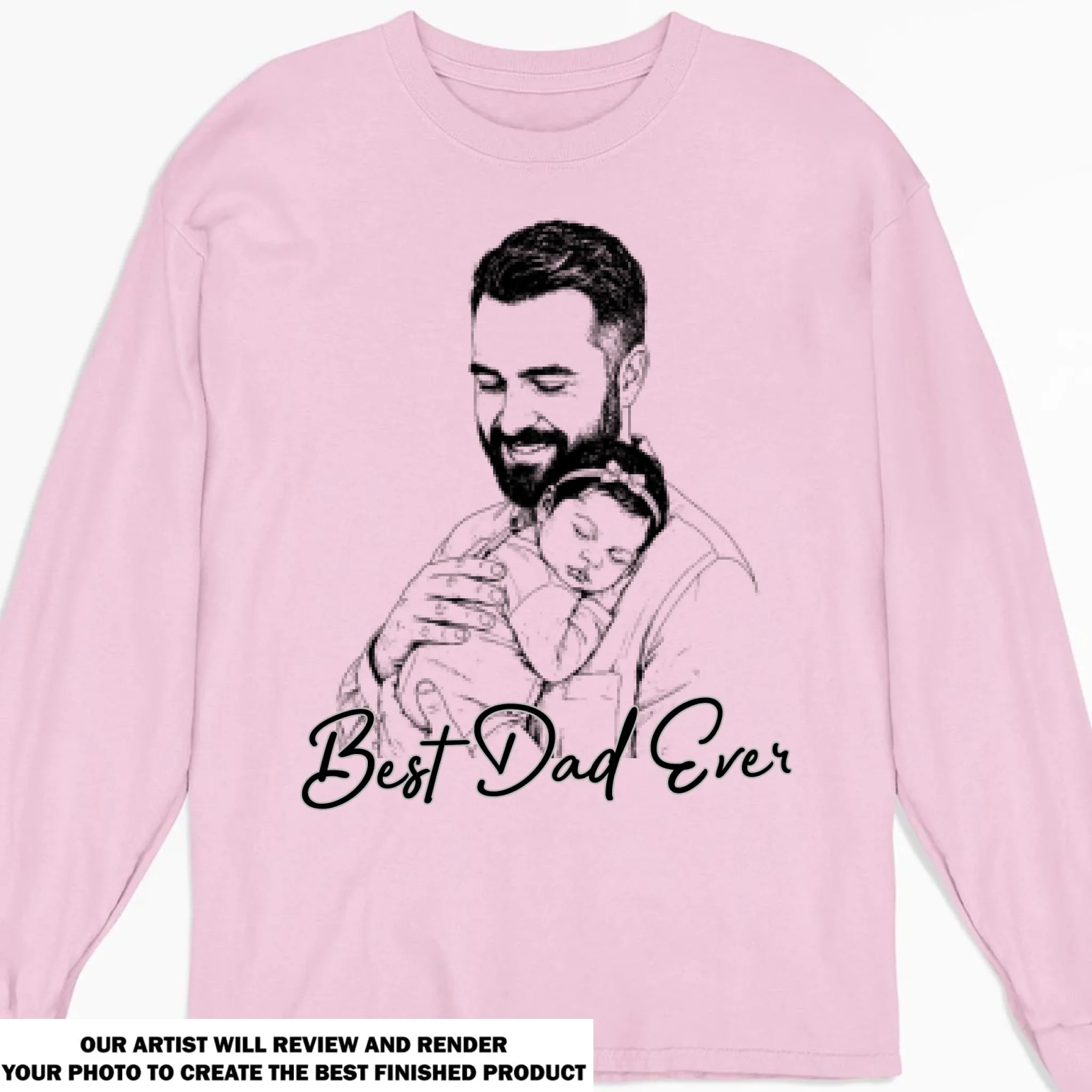 Pencil Sketch Best Dad Grandpa Ever - Personalized Custom Shirt - Image 13