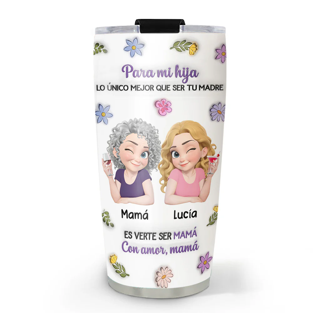 Personajes de Dibujos Animados Unidos - Vaso Personalizado con Efecto 3D Inflado