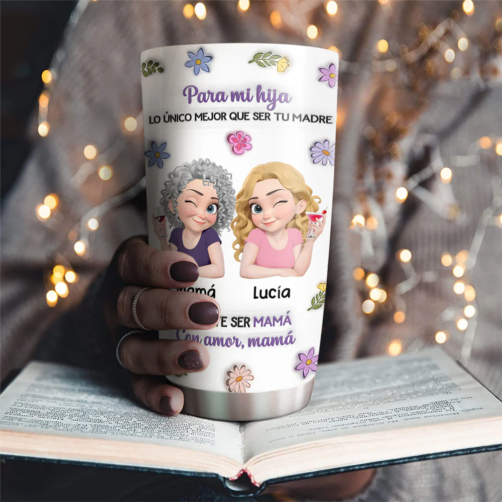 Personajes de Dibujos Animados Unidos - Vaso Personalizado con Efecto 3D Inflado - Image 2