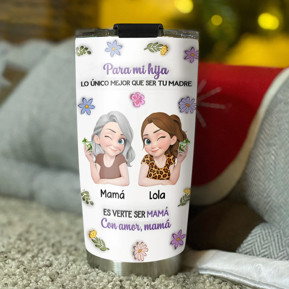 Personajes de Dibujos Animados Unidos - Vaso Personalizado con Efecto 3D Inflado - Image 3