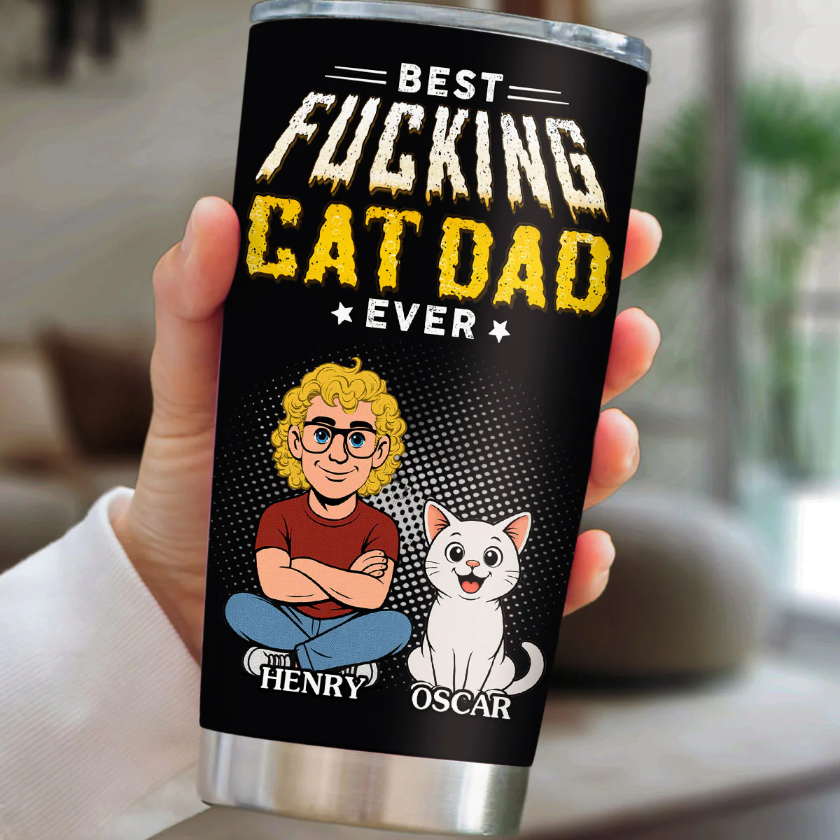 Pets Dad Champion - Personalized Custom Tumbler - Image 5