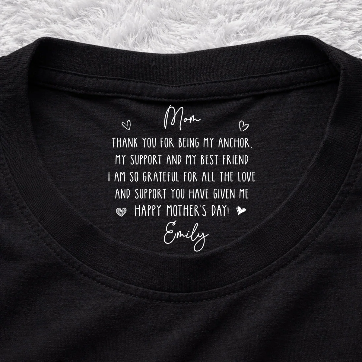 Pick Me Up - Personalized Custom Inside Neck Print T-Shirt