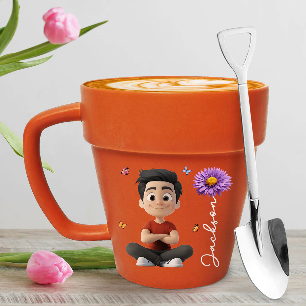 Plant Girl - Personalized Custom Plant Pot Mug - Image 5