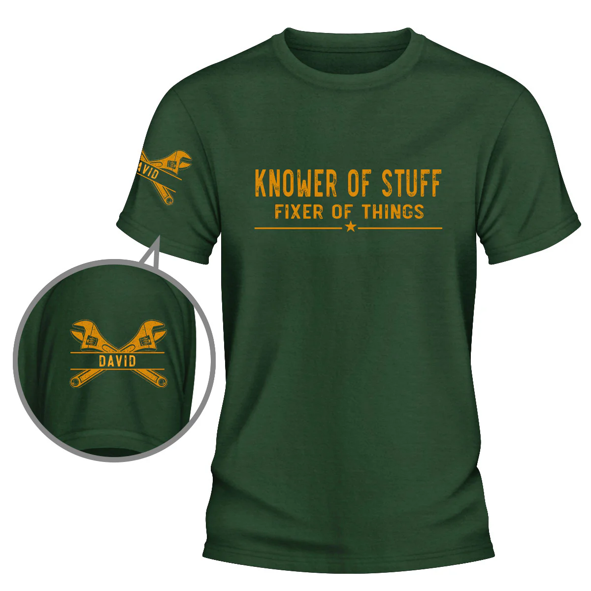Professional Problem Solver - Personalized Custom Shirt With Design On Sleeve - Image 3