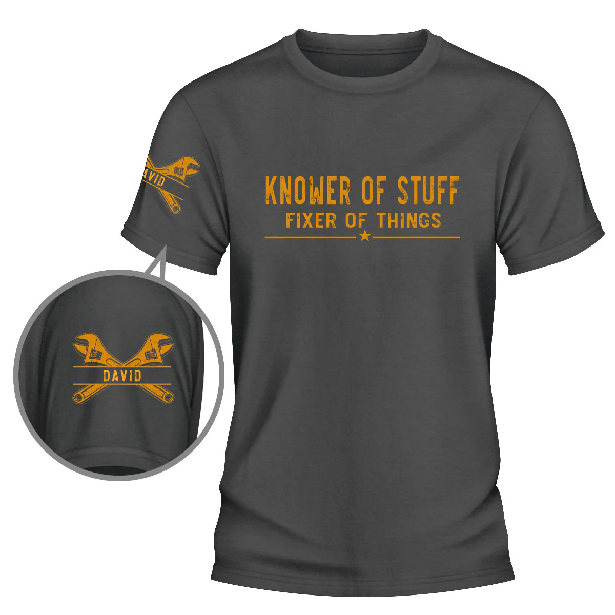 Professional Problem Solver - Personalized Custom Shirt With Design On Sleeve - Image 5