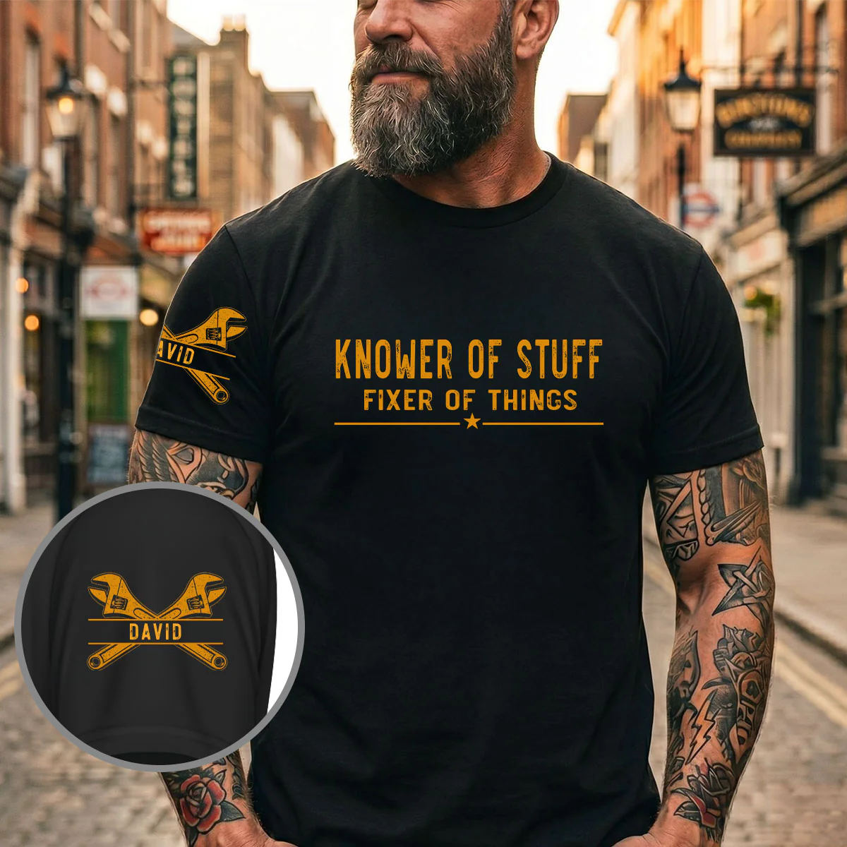 Professional Problem Solver - Personalized Custom Shirt With Design On Sleeve - Image 6