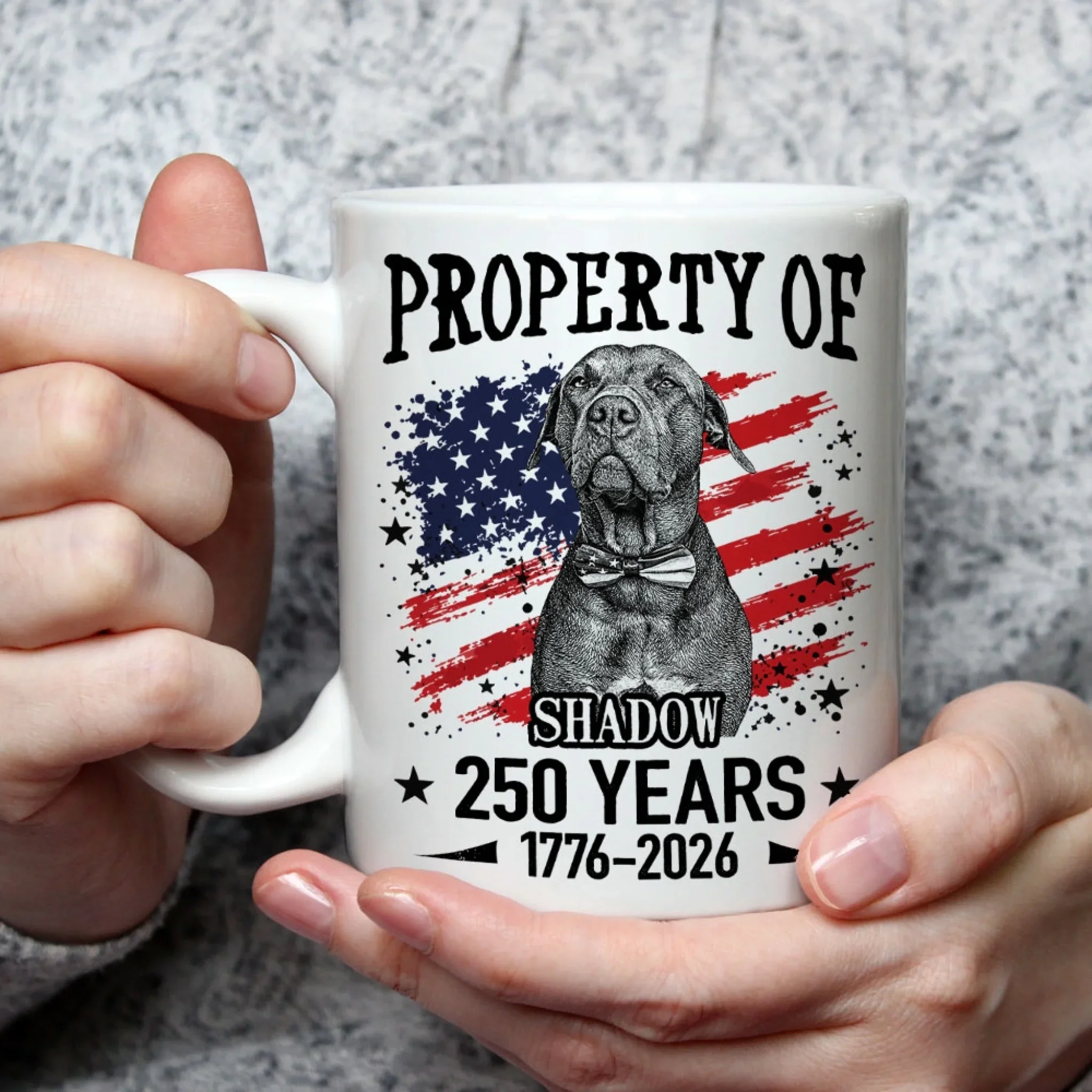Property Of Dog For 250 Years - Personalized Custom Coffee Mug - Image 2