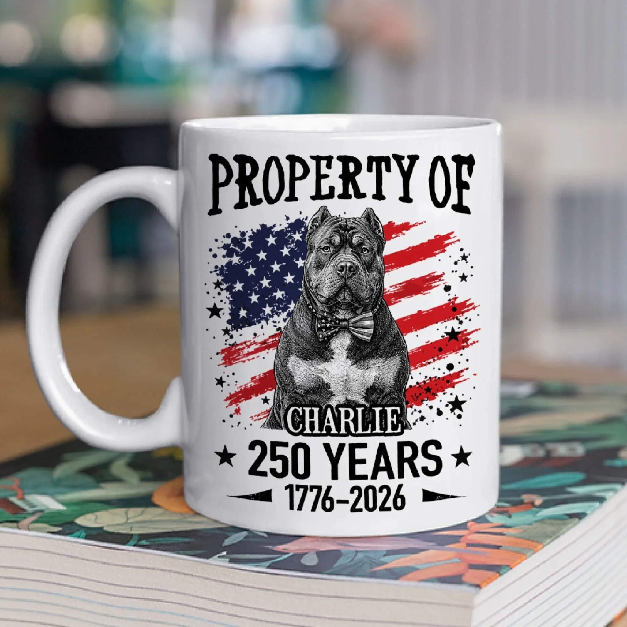 Property Of Dog For 250 Years - Personalized Custom Coffee Mug - Image 3