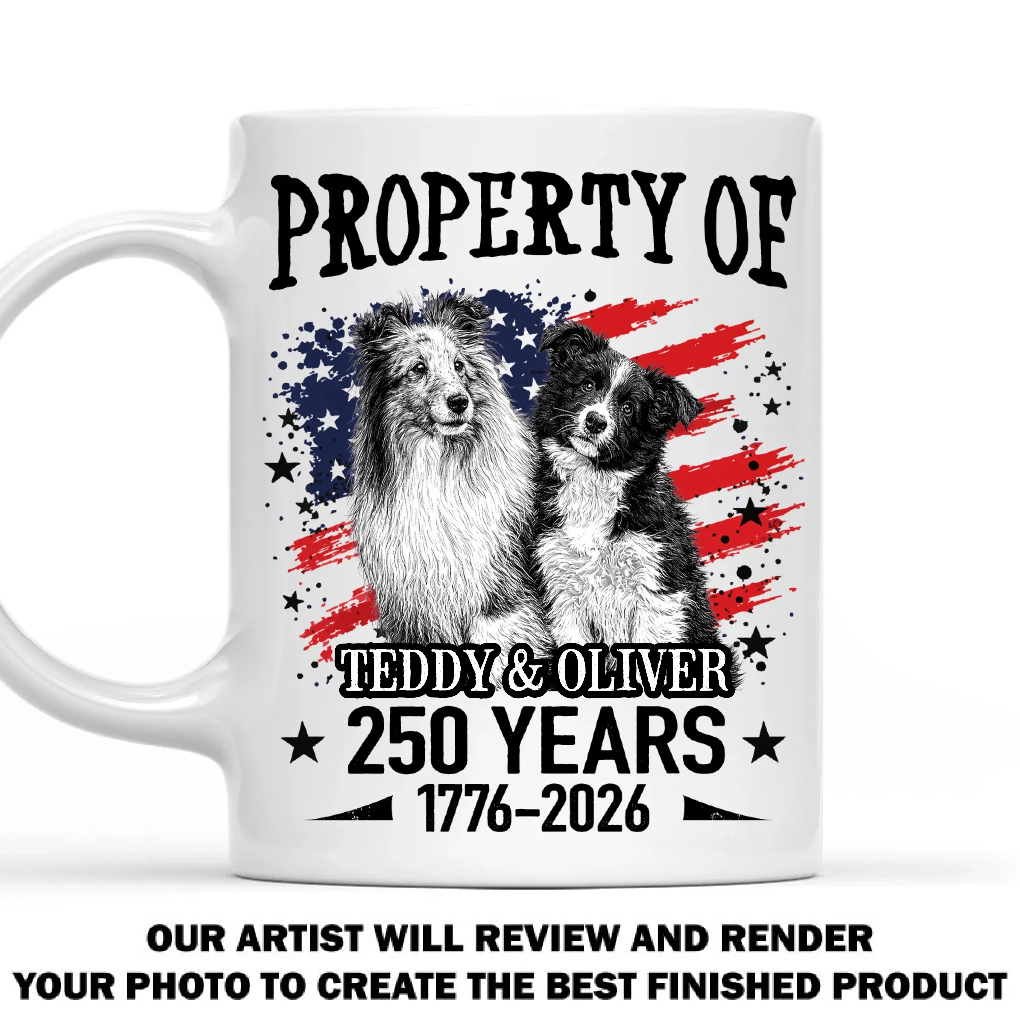 Property Of Dog For 250 Years - Personalized Custom Coffee Mug - Image 6