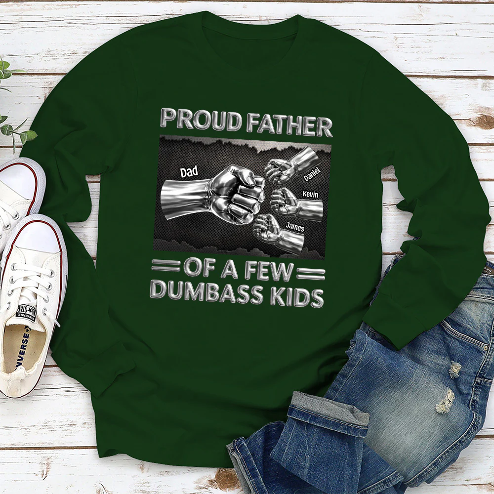 Proud Daddy - Personalized Custom Shirt - Image 3
