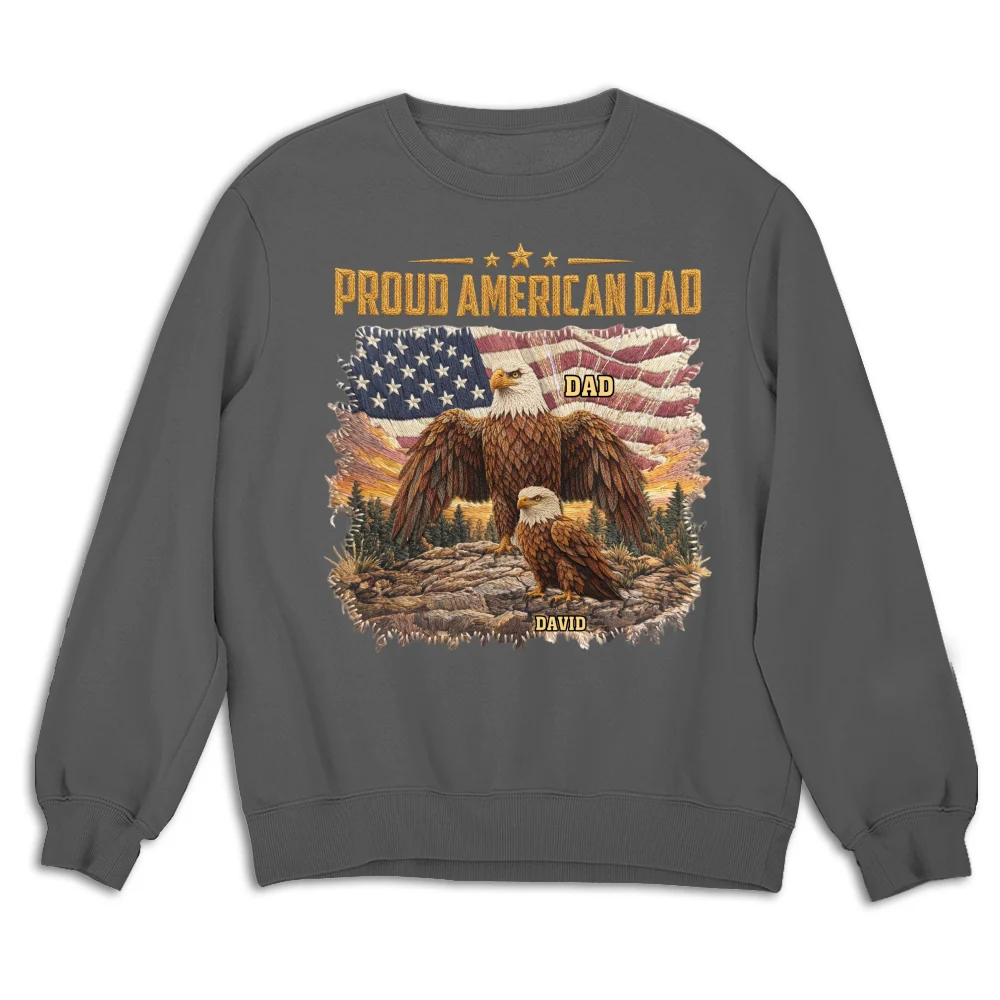 Proud Eagle Dad - Personalized Custom Shirt - Image 16
