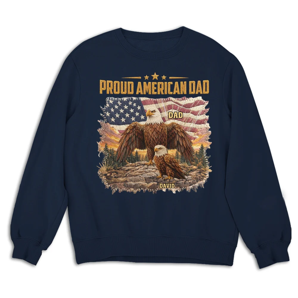Proud Eagle Dad - Personalized Custom Shirt - Image 17