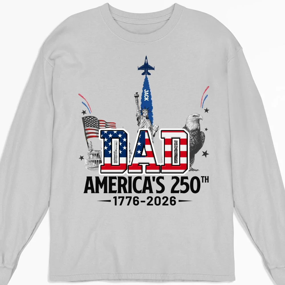 Proud Grandpa American 250th - Personalized Custom Shirt - Image 11